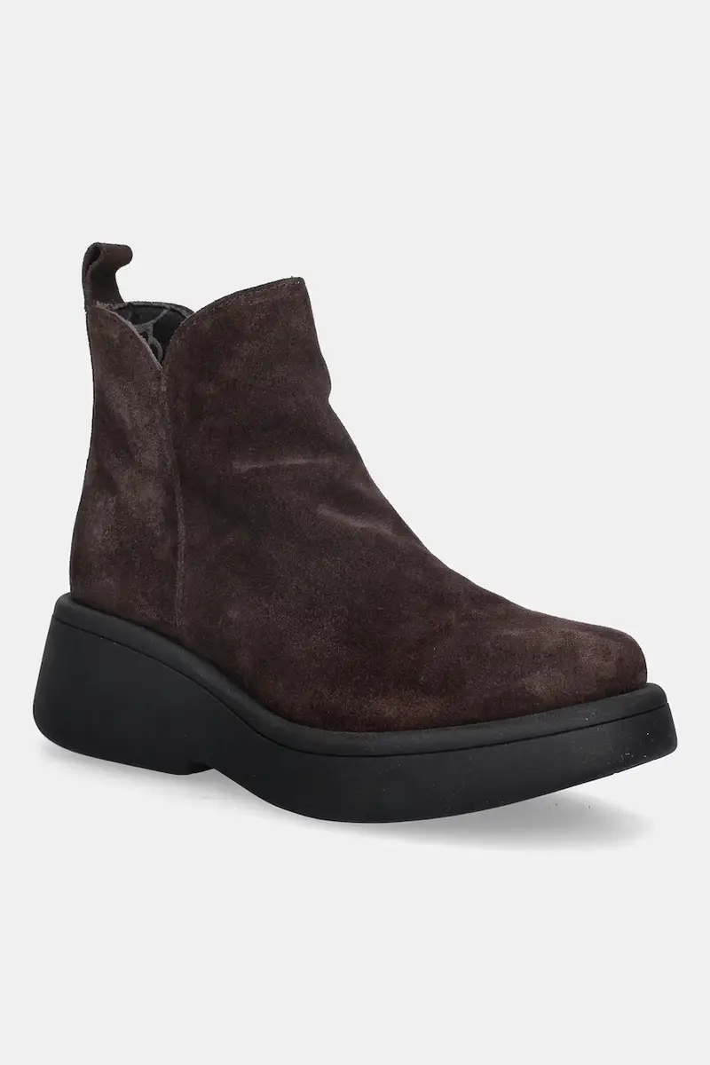 stivaletti alla caviglia in camoscio MAZY323FLY donna colore marrone P145323003