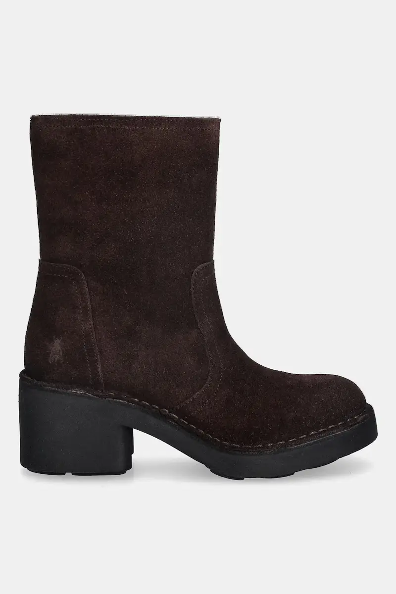 stivaletti alla caviglia in camoscio NORE191FLY donna colore marrone P211191002 miniatura 2