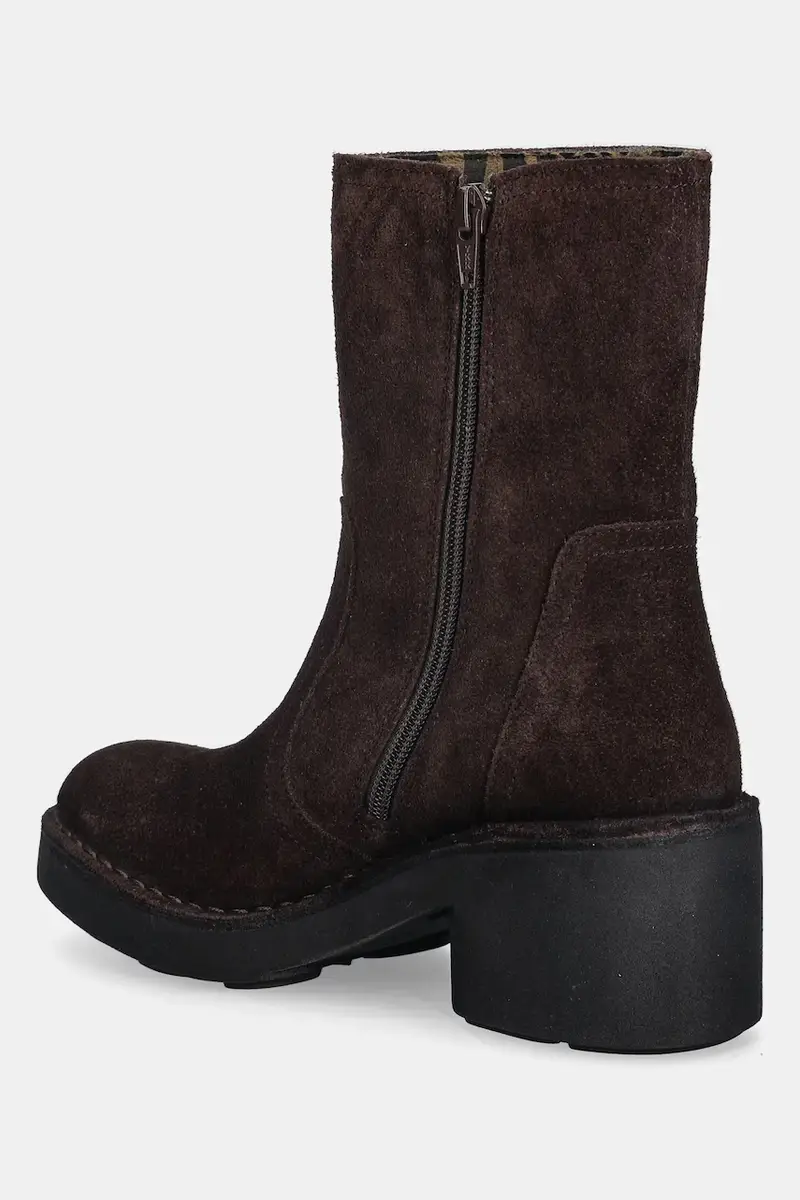 stivaletti alla caviglia in camoscio NORE191FLY donna colore marrone P211191002 miniatura 3