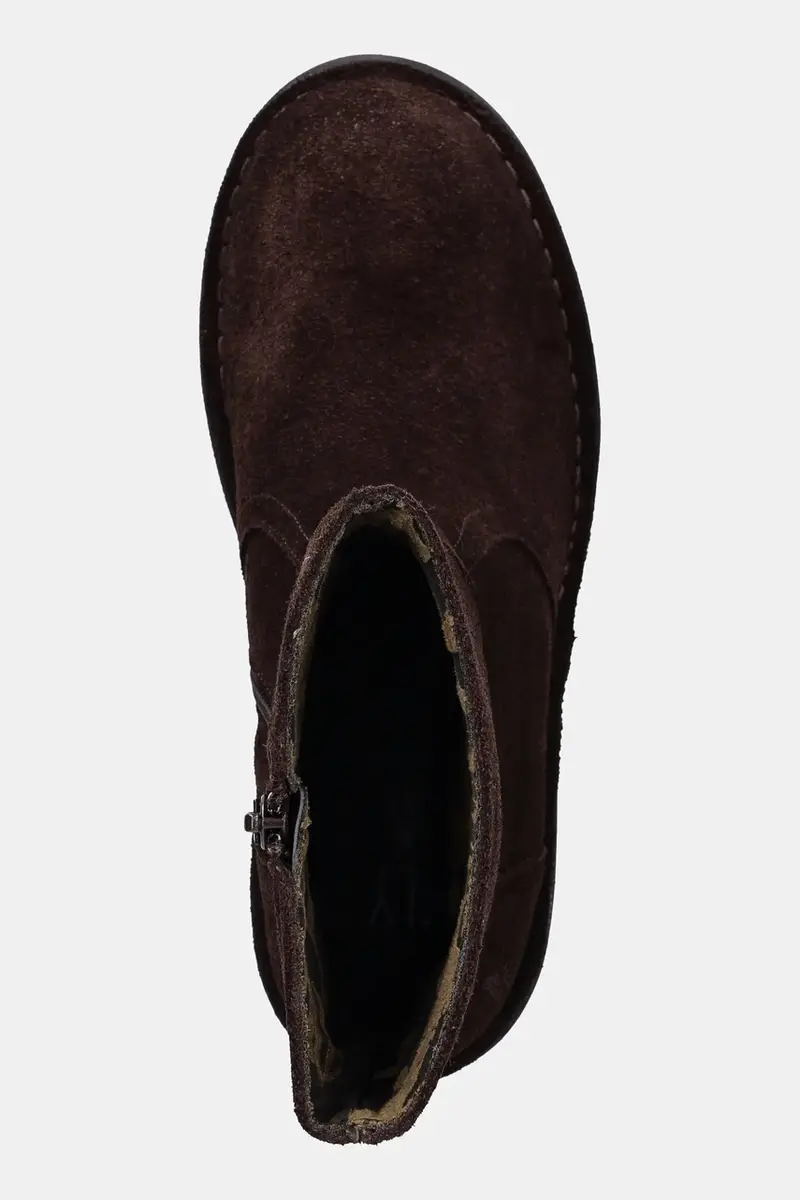 stivaletti alla caviglia in camoscio NORE191FLY donna colore marrone P211191002 miniatura 4