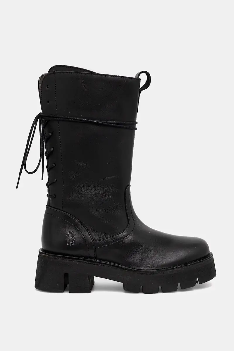 stivaletti alla caviglia in pelle BERF160FLY donna colore nero P211160000 miniatura 2