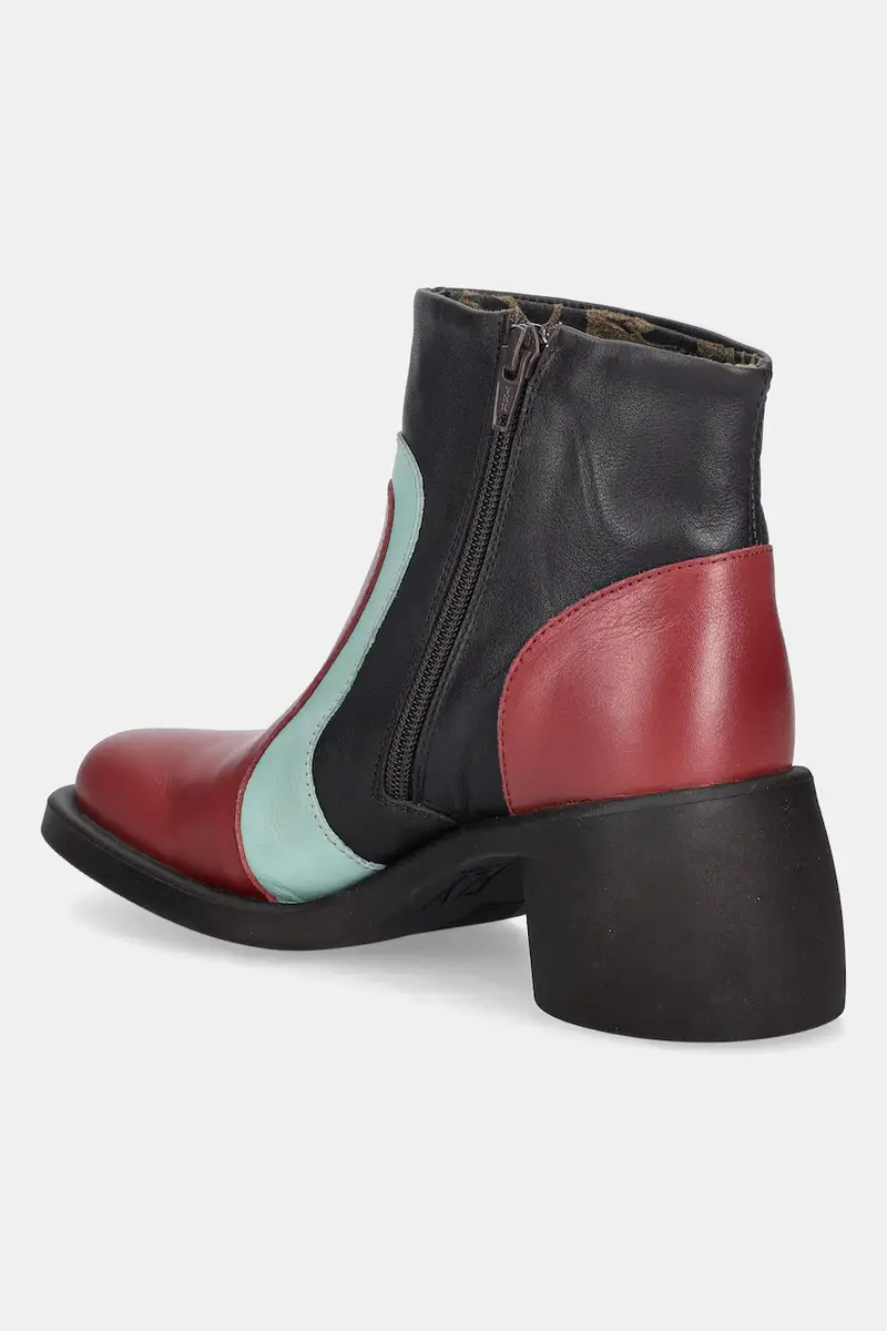 stivaletti alla caviglia in pelle HEWI304FLY donna colore marrone P145304003 Nero miniatura 3