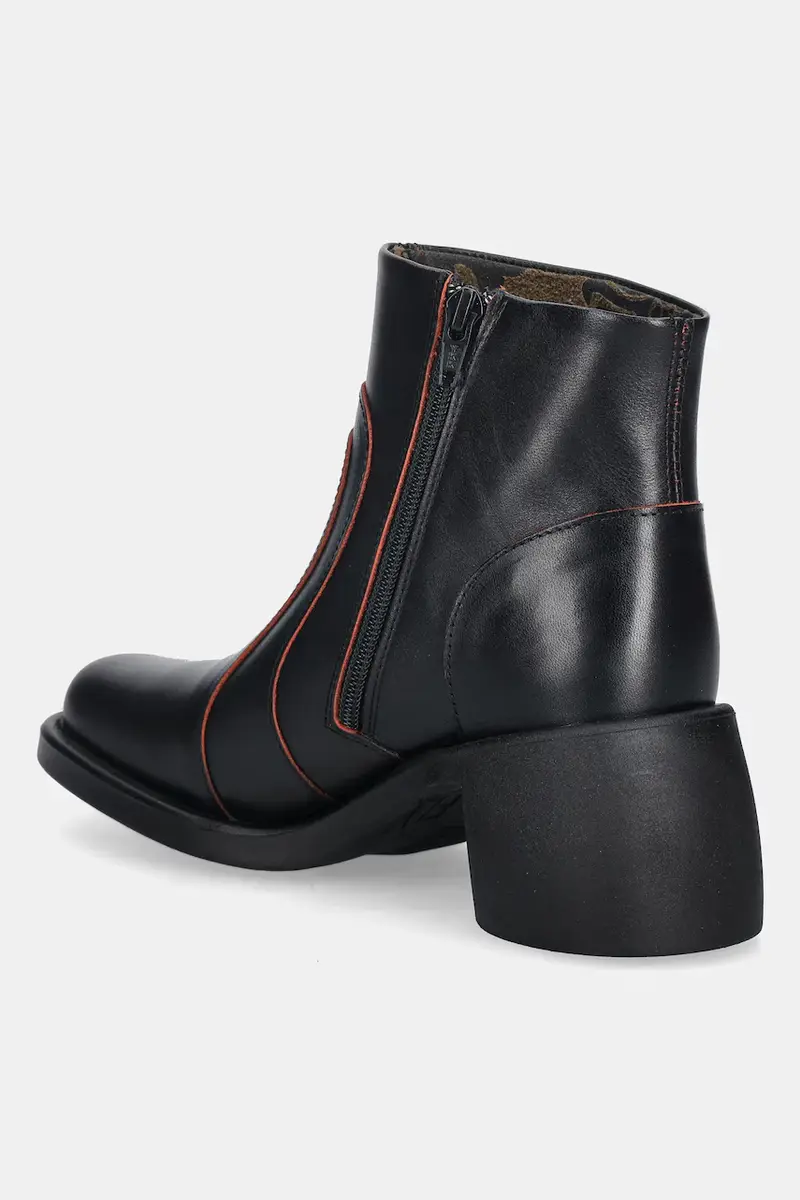 stivaletti alla caviglia in pelle HEWI304FLY donna colore nero P145304001 miniatura 3