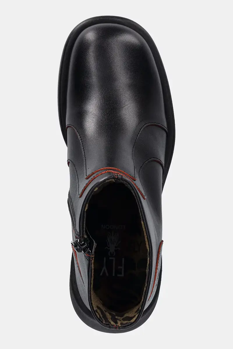 stivaletti alla caviglia in pelle HEWI304FLY donna colore nero P145304001 miniatura 4