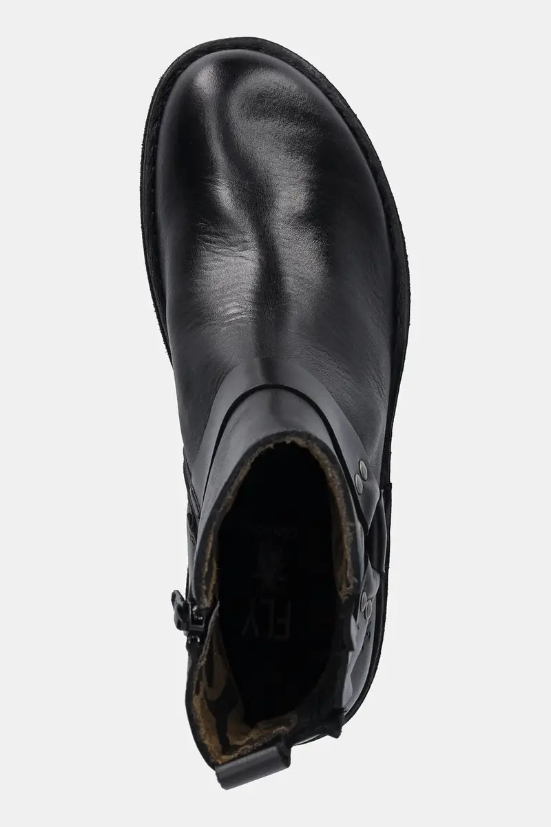 stivaletti alla caviglia in pelle MEBI123FLY donna colore nero P211123000 miniatura 4