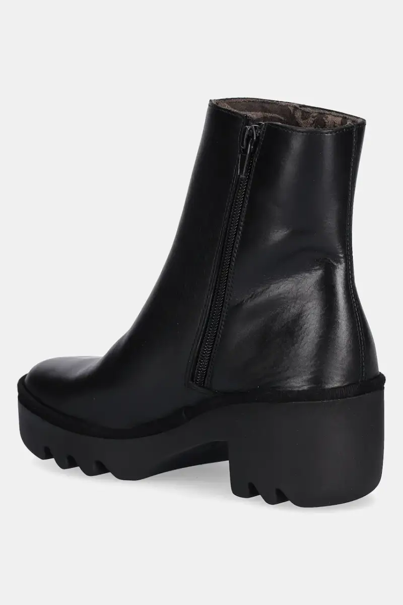 stivaletti alla caviglia in pelle TRIG514FLY donna colore nero P501514001 miniatura 3