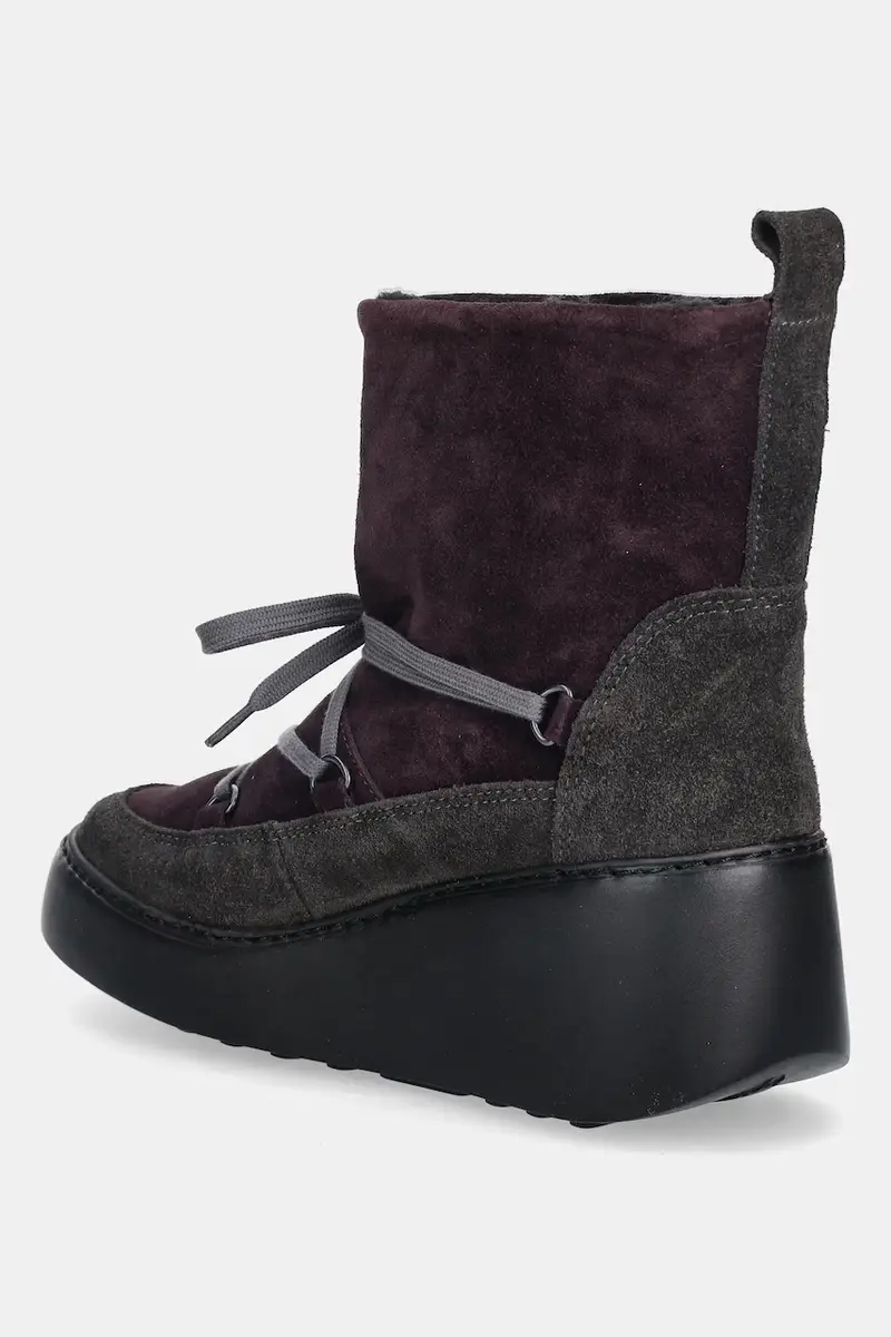 stivali da neve in camoscio DERE725FLY donna colore violetto P601725002 miniatura 3