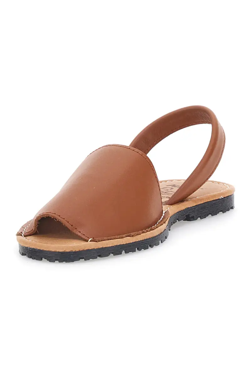 Minorchine Marroni Open Toe in Materie Sintetiche Fly Nature MN101 [CUOIO] miniatura 3