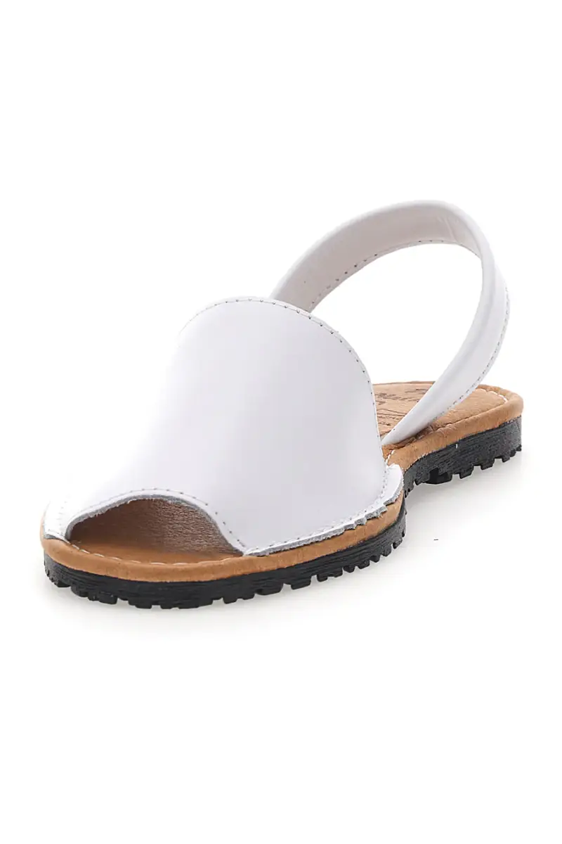 Sandali bianco Open Toe in Materie Sintetiche Fly Nature MN101 [BIANCO] miniatura 3