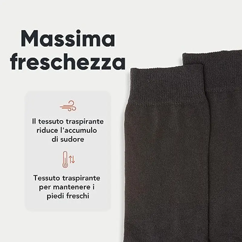 FM London Confezione da 10 Calzini uomo antiscivolo, Antracite, 39-46 miniatura 3