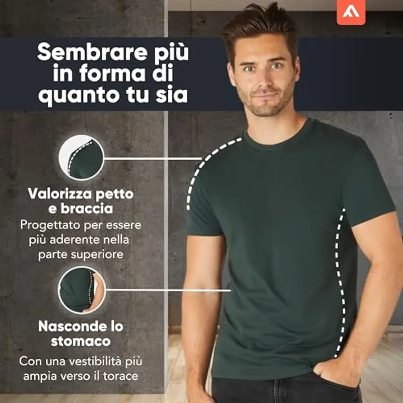 FM London T-shirt Uomo Nero 1602178 miniatura 2