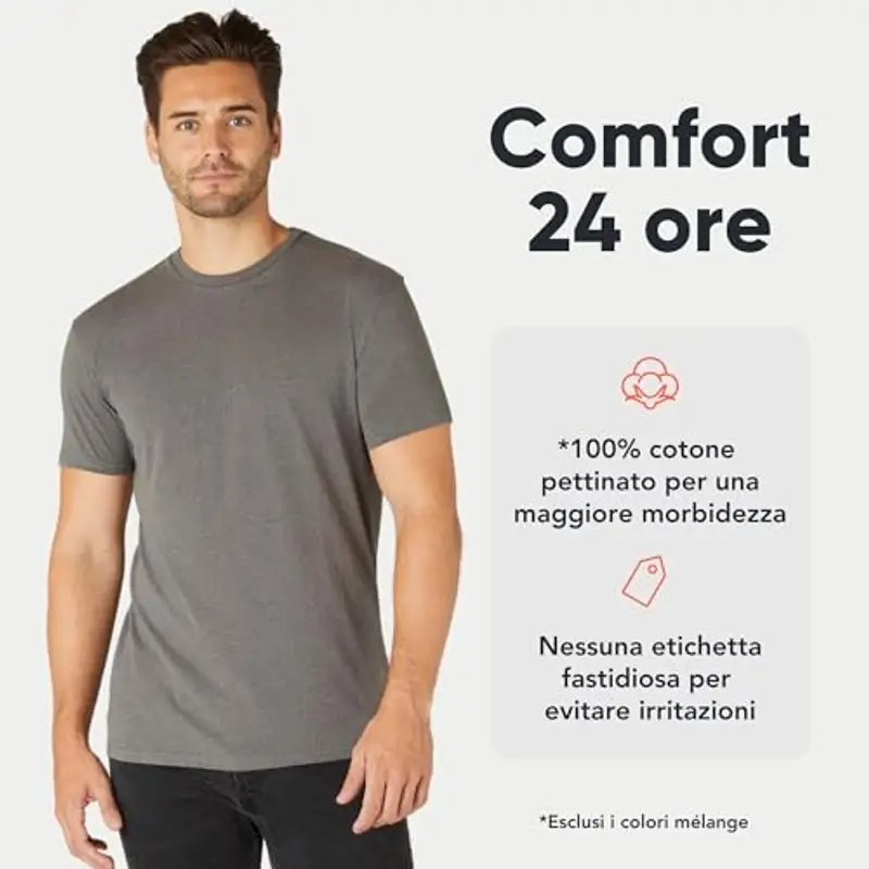 FM London T-shirt Uomo Nero 1602178 miniatura 3