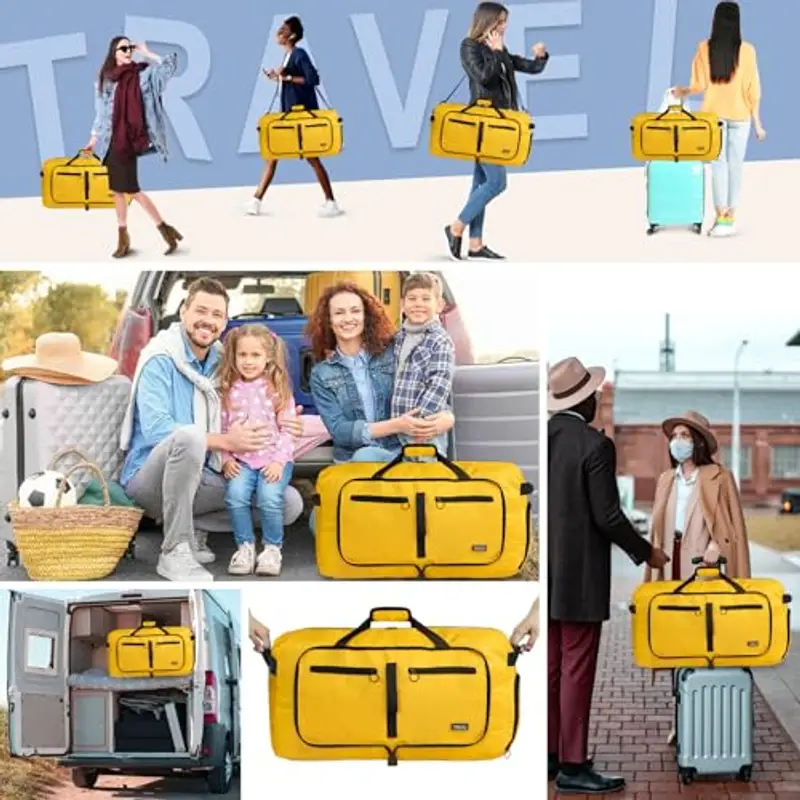 Fmeida Borsone da viaggio Giallo 1601155 miniatura 2