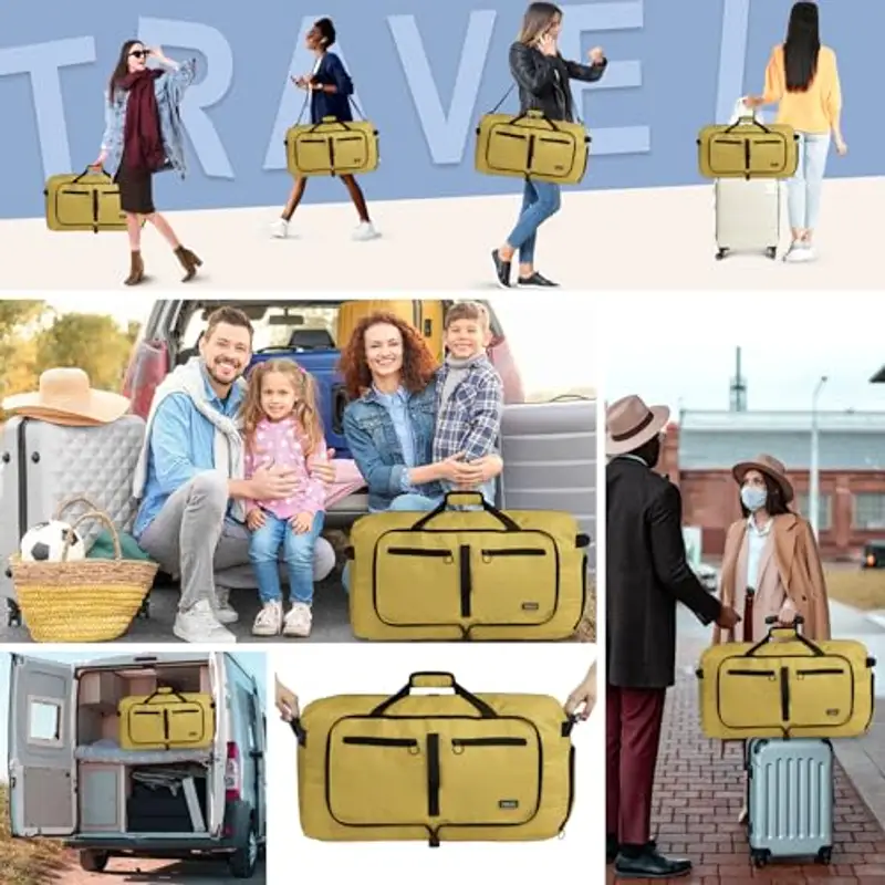 Fmeida Borsone da viaggio Marrone 1914987 miniatura 2