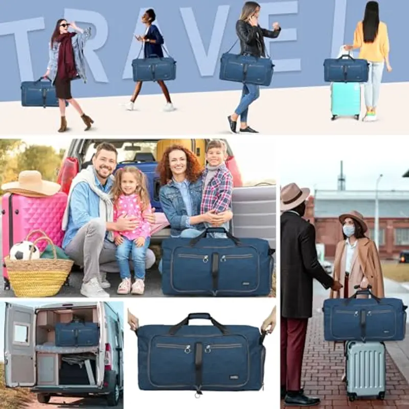 Fmeida Borsone da viaggio Uomo Blu 1601148 miniatura 2