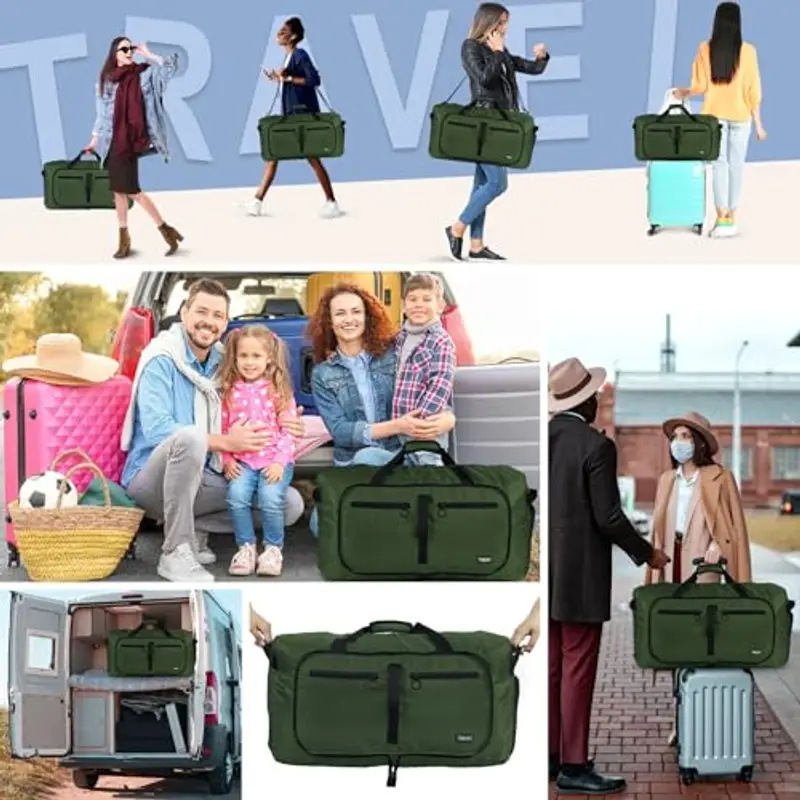 Fmeida Borsone da viaggio Uomo Verde 1601149 miniatura 2