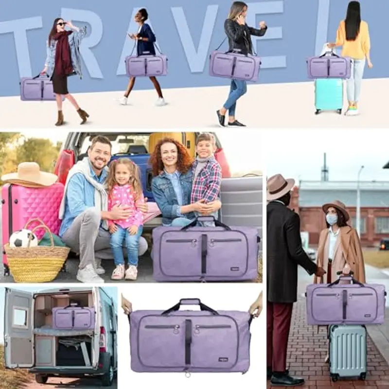 Fmeida Borsone da viaggio Uomo Viola 1601152 miniatura 2