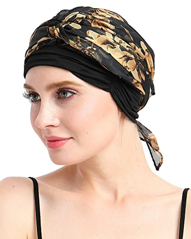 FocusCare Morbido Turbante in Testa Le Donne Bandana per Il 100% di fico miniatura 3