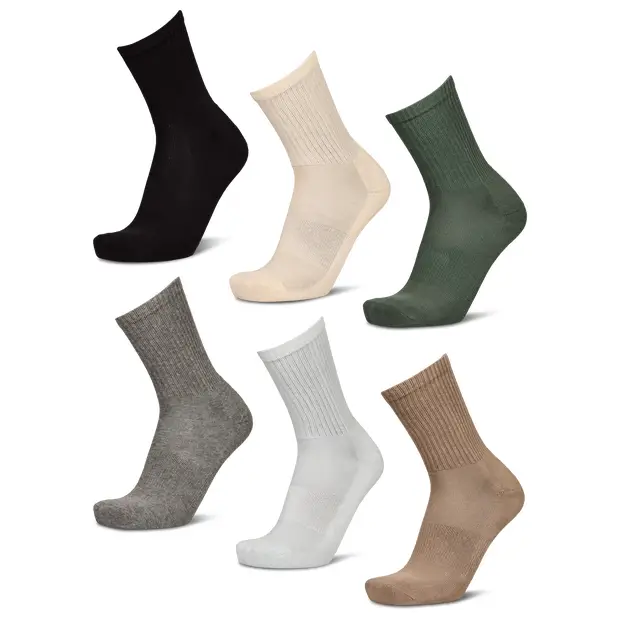 Crew 6 Pack Unisex - Calze Blu - Algodón Blue