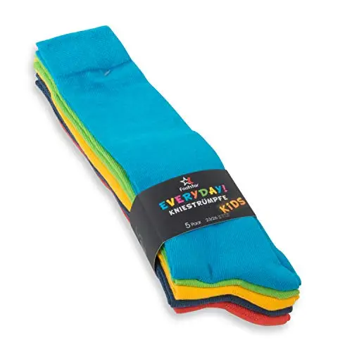 Footstar Celodoro EVERYDAY! - Calza al ginocchio KIDS - 5 paia di calze lunghe bambino - in cotone - Colori trendy - 31 miniatura 3