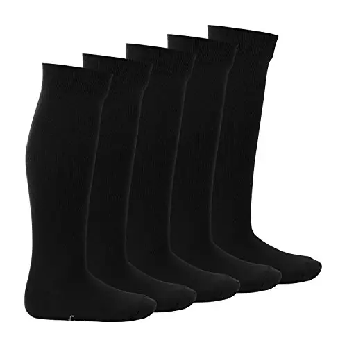 Footstar Celodoro EVERYDAY! - Calza al ginocchio KIDS - 5 paia di calze lunghe bambino - in cotone - Nero - 31