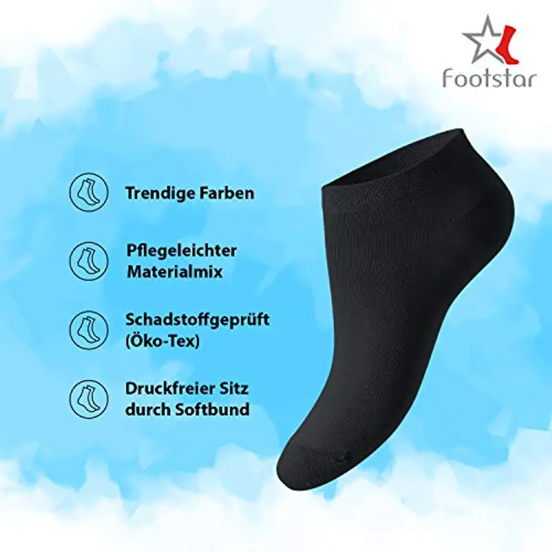 Footstar Calze Bambino Nero 1210868 miniatura 3