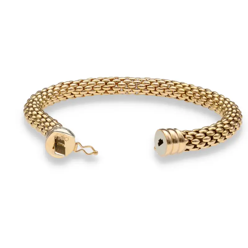 bracciale maglia Novecento in oro giallo miniatura 2