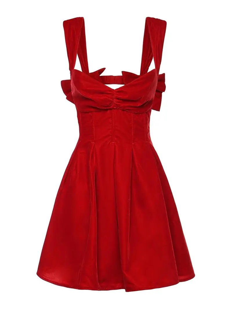 Mini Vestito di agosto Rosso