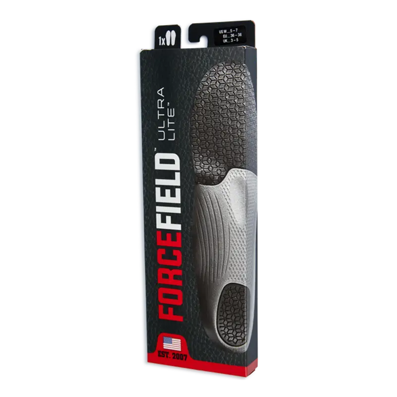 Forcefield Ultra Lite unisex Insoles - Nero - Gel Insole - Foot Locker