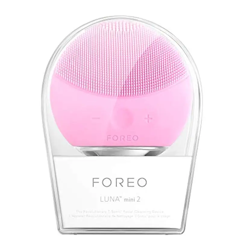 Foreo Luna Mini 2 Spazzola Pulizia Viso, Compatta, Massaggio Hi-Tech, per Tutti i Tipi di Pelle, Ultraigienico, Semplice, Detergente in Silicone, Pearl Pink miniatura 3