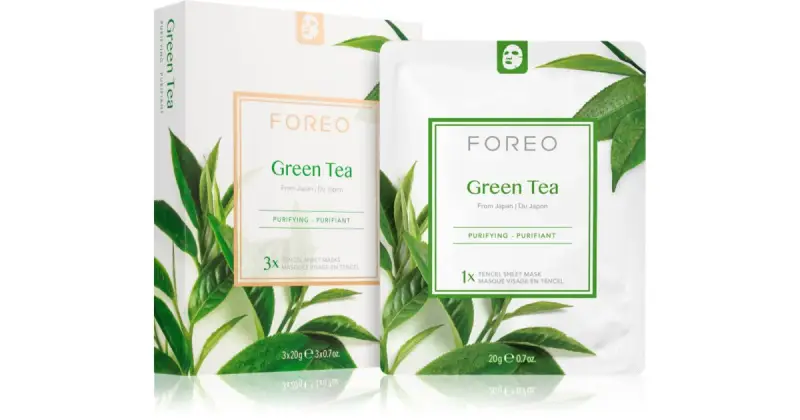 Maschera Farm To Face Maschera Al Tè Verde In Tessuto Lenitiva Per Pelli Miste 3X20 G