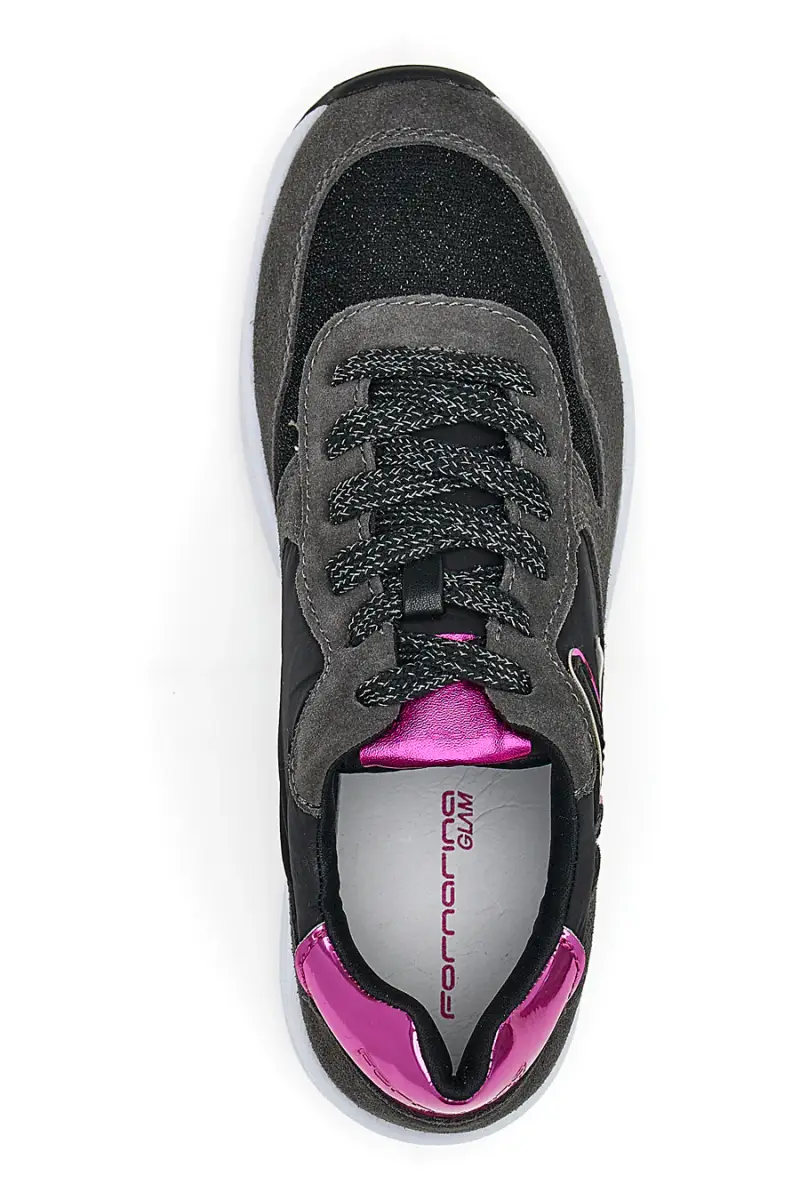 Sneakers Flatform Fornarina 1 Grigie [NERO] miniatura 5