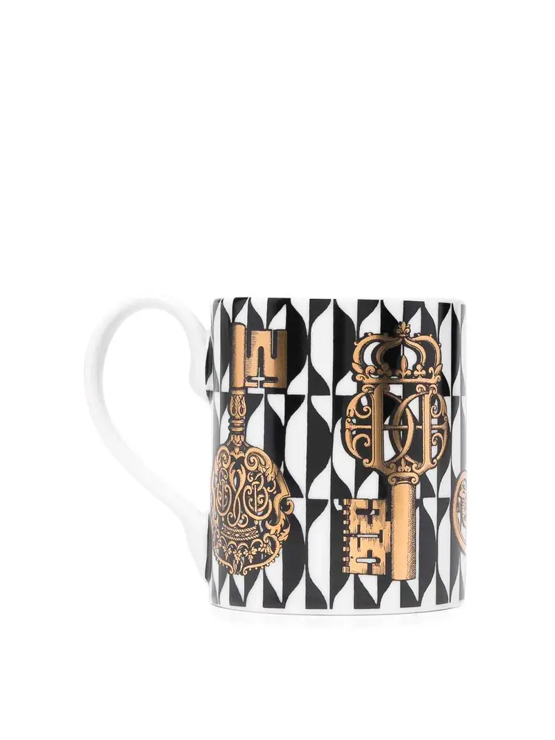 Mug Chiavi E Losanghe Nero