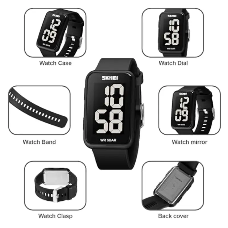 Forrader Orologi sportivi Uomo Nero 1957121 miniatura 3