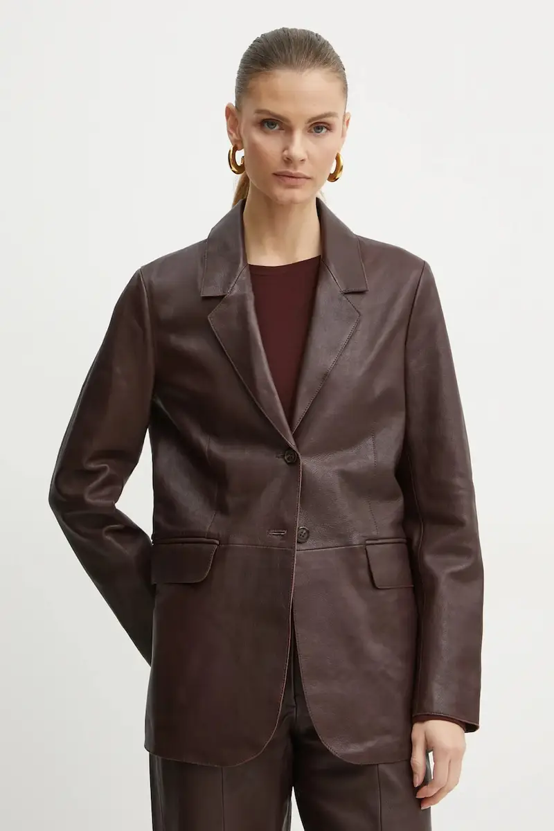 blazer in pelle colore rosso 13214_my jacket