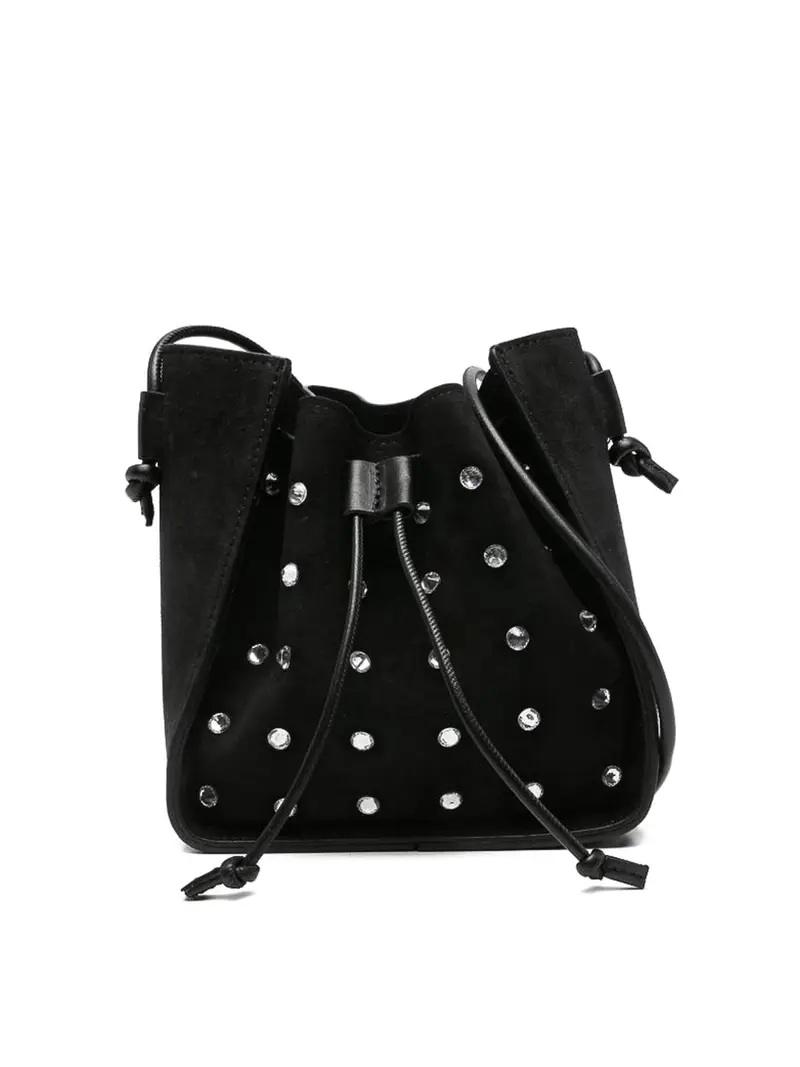 Borsa a secchiello piccola Nero