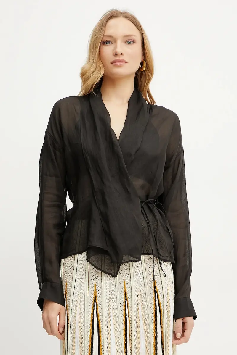 camicia colore nero 13891 my shirt