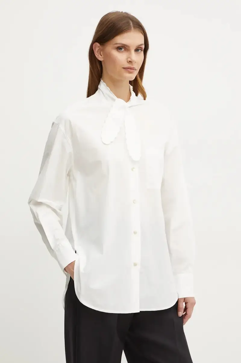 camicia in cotone donna colore bianco 13306_my shirt