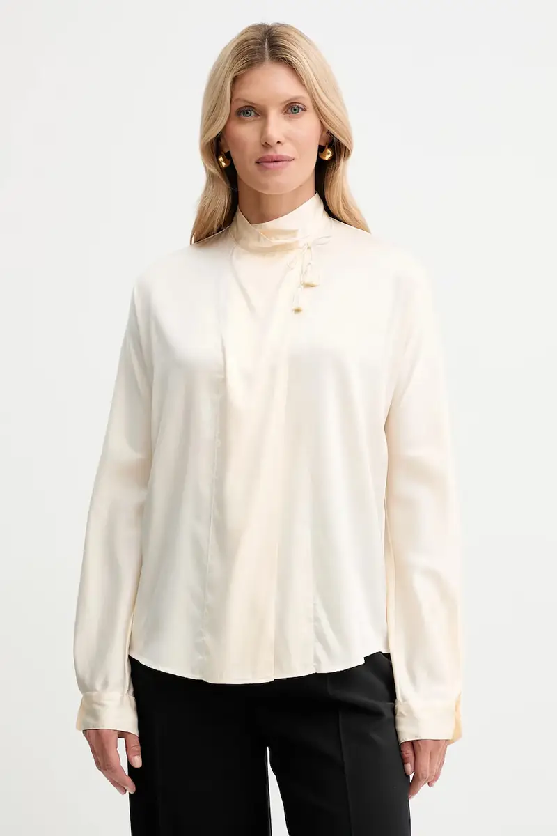 camicia in seta donna colore beige 14076.my.shirt