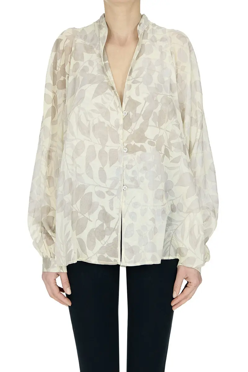 Camicia in seta e cotone