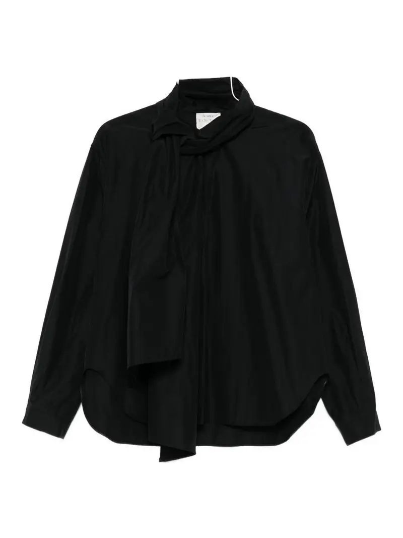 Camicia in taffeta Nero