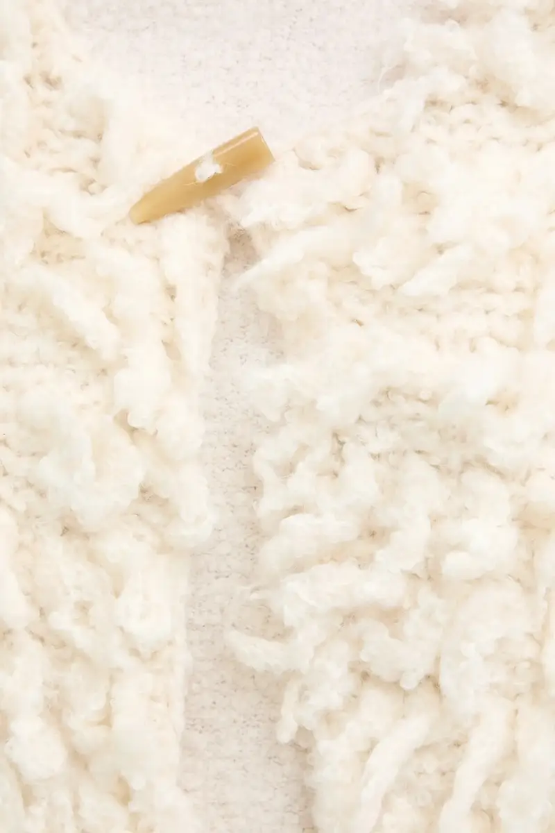 cardigan con lana colore beige 14452.mycoat miniatura 5