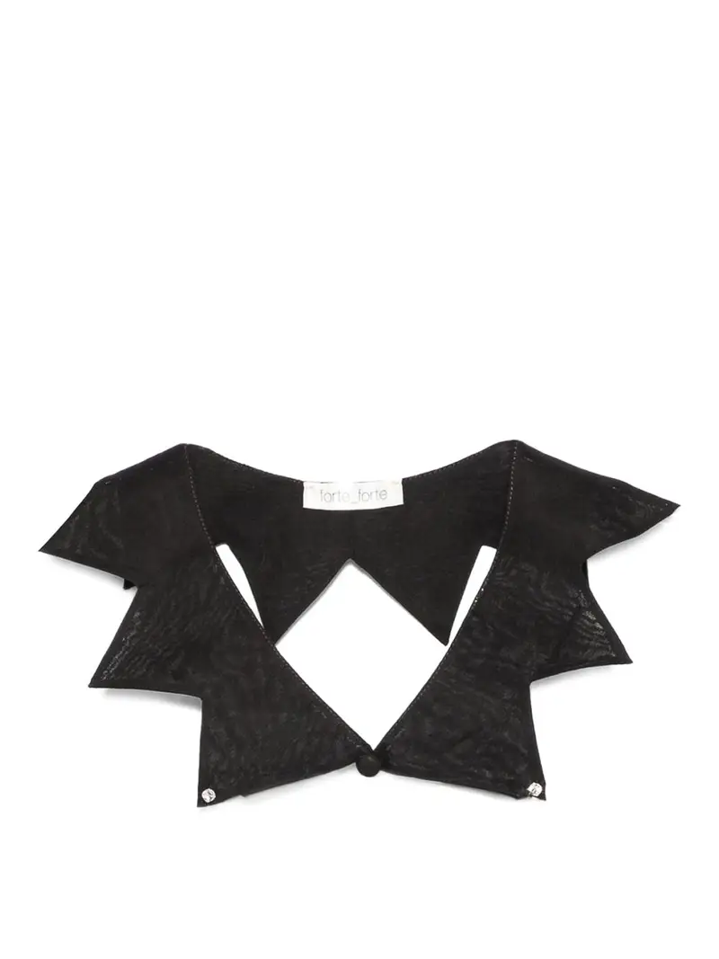 Colletto in cotone Nero