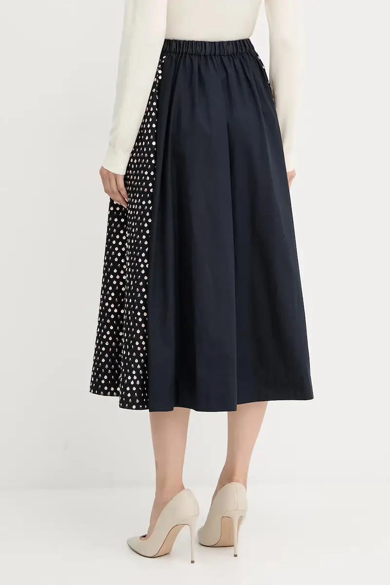 gonna in cotone colore blu navy 14114.my.skirt miniatura 3