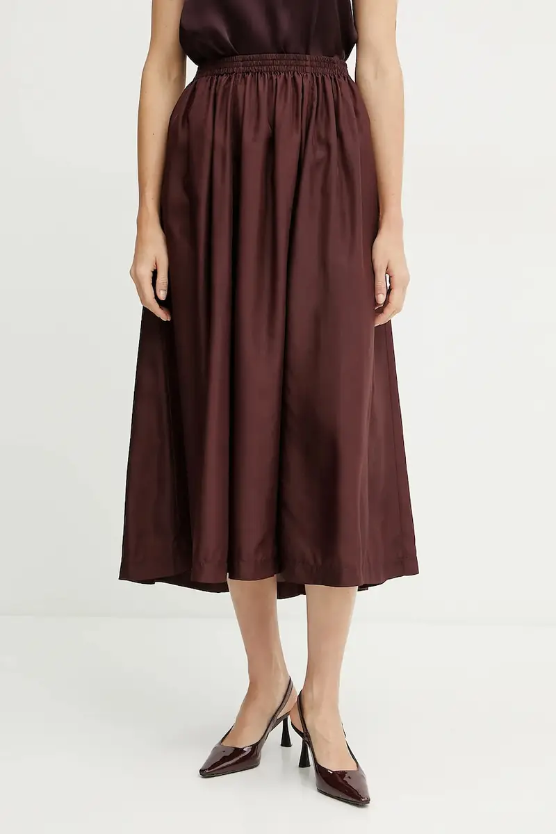 gonna in seta colore granata 9930 my skirt