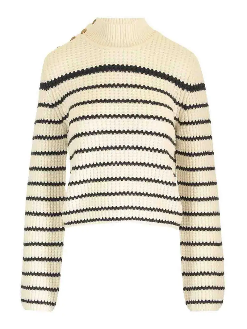 Maglione a strisce Bianco