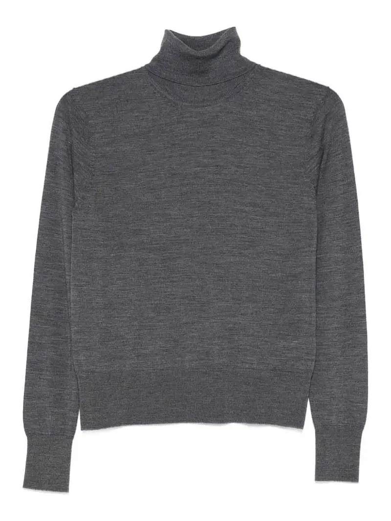 Maglione Dolcevita in Lana Grigio