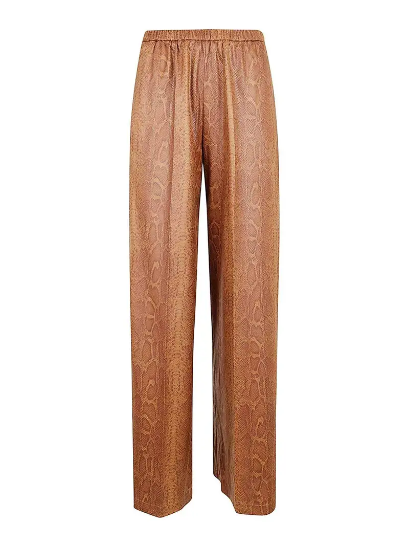 Pantaloni a vita regolare Beige