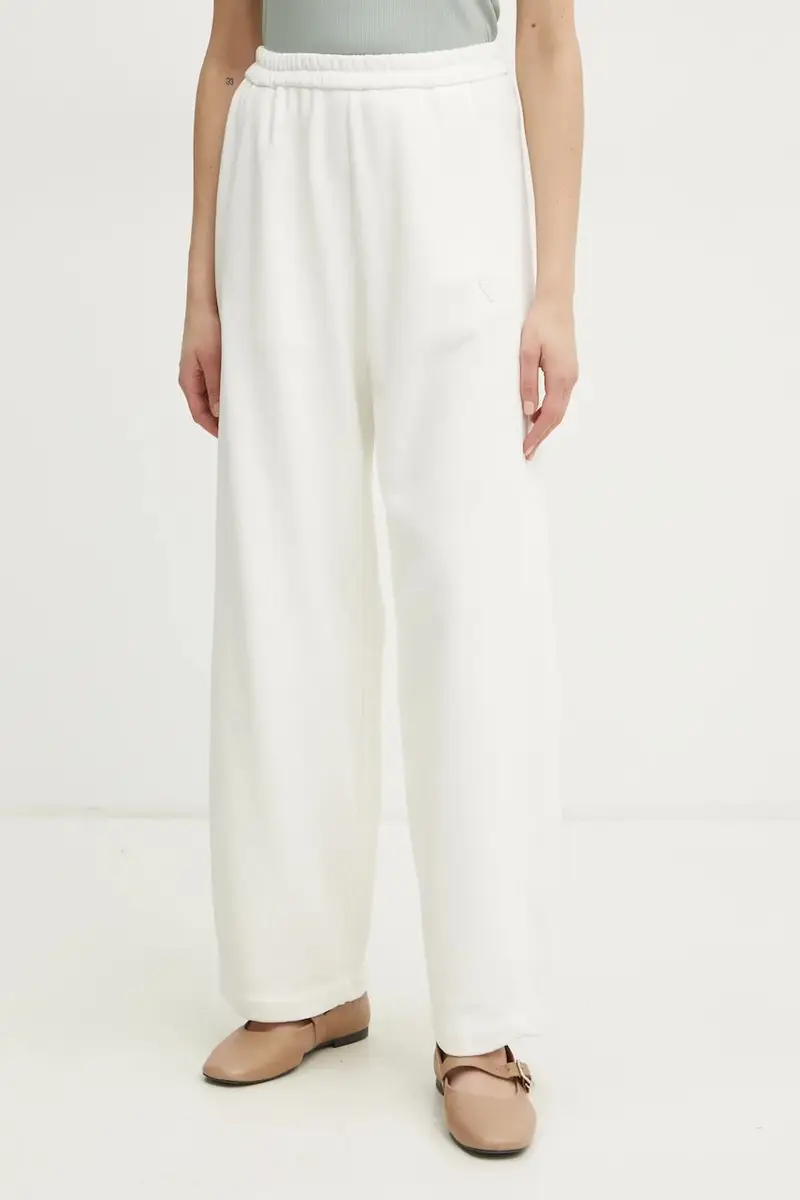 pantaloni della tuta di cotone colore bianco 13636.my pants