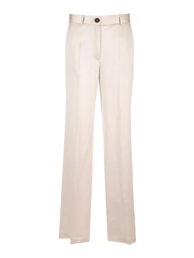 Pantaloni di raso di seta Rosa